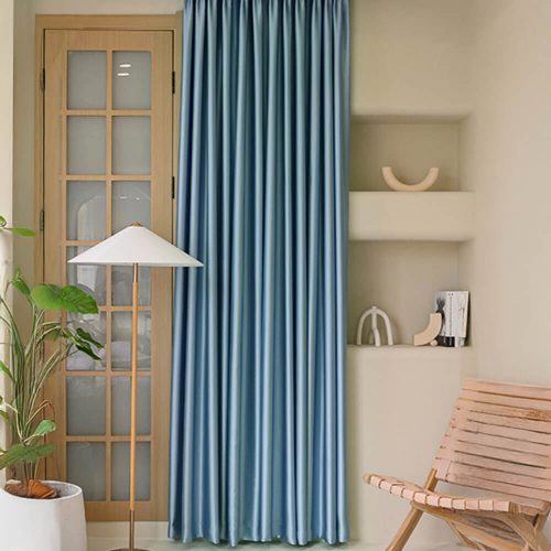 FunnyFuzzyModernLuxurySatinThickSoundproofBlackoutCurtains 9