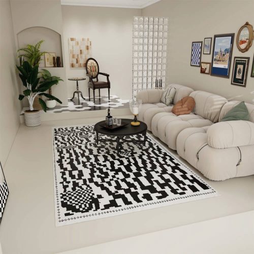 FunnyFuzzyModernMinimalistLivingRoomRugSoftandStylishCarpet 6