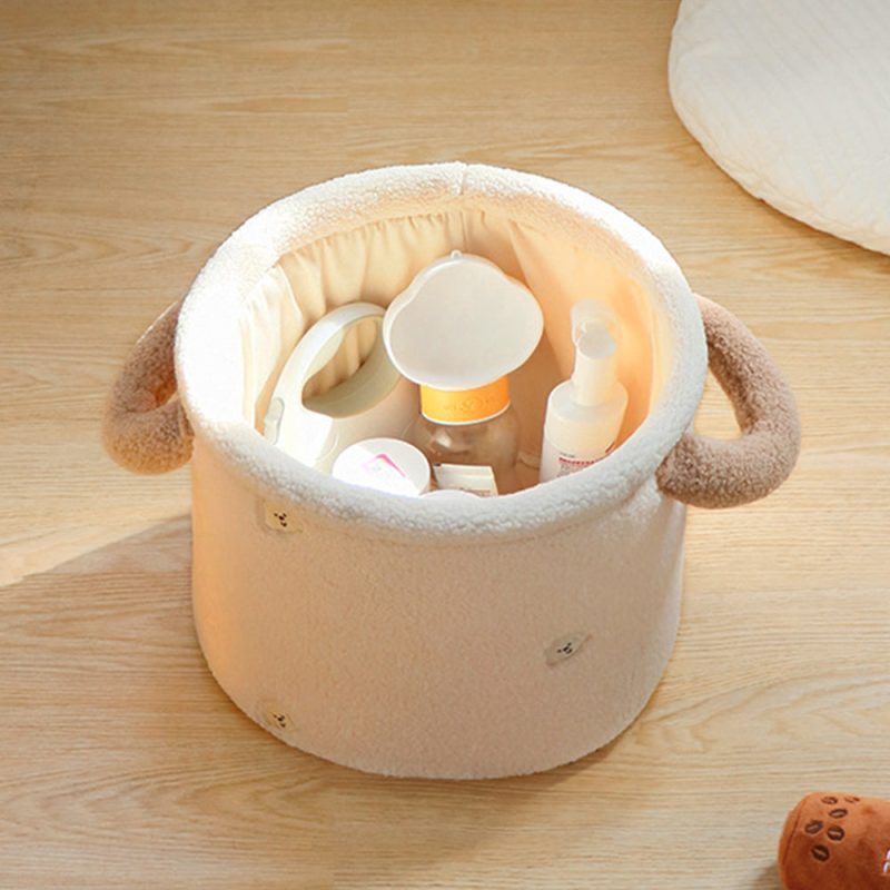 FunnyFuzzyMulti FunctionalDurablePlushDogToyStorageBasket 7