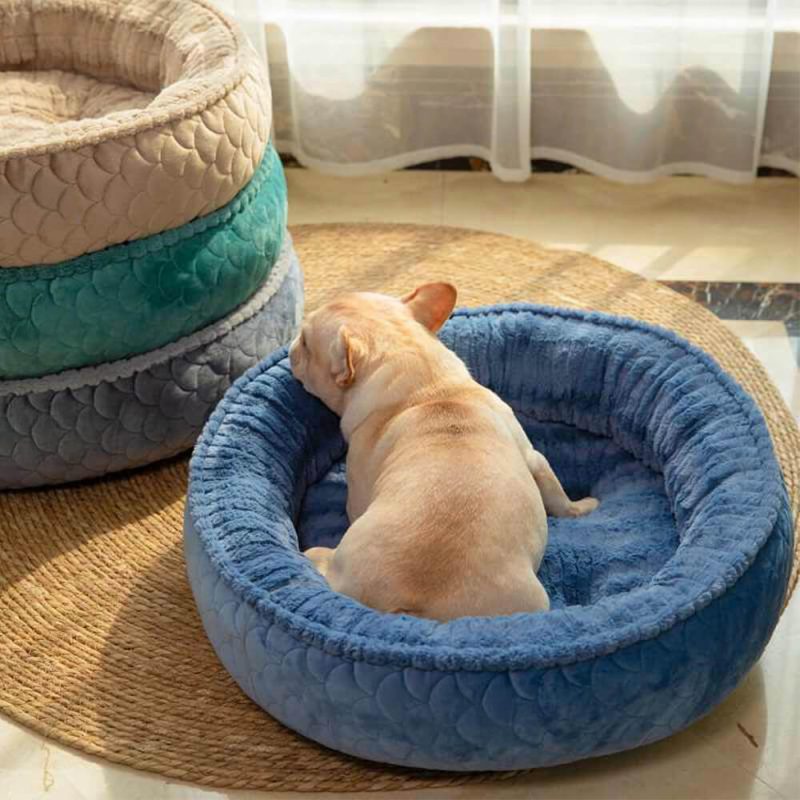 FunnyFuzzyRoundWarmSnuggleNestOrthopedicSupportDog CatBed 3