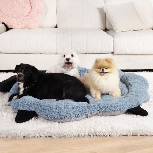 FunnyFuzzySheepShapedCottonVelvetWarmMulti FunctionalDog CatMat 6