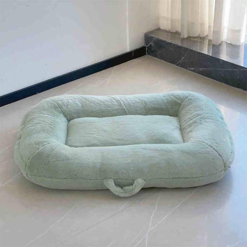 FunnyFuzzySkin FriendlyWarmFullySupportWashableLargeDog CatSleepingMatBed 11