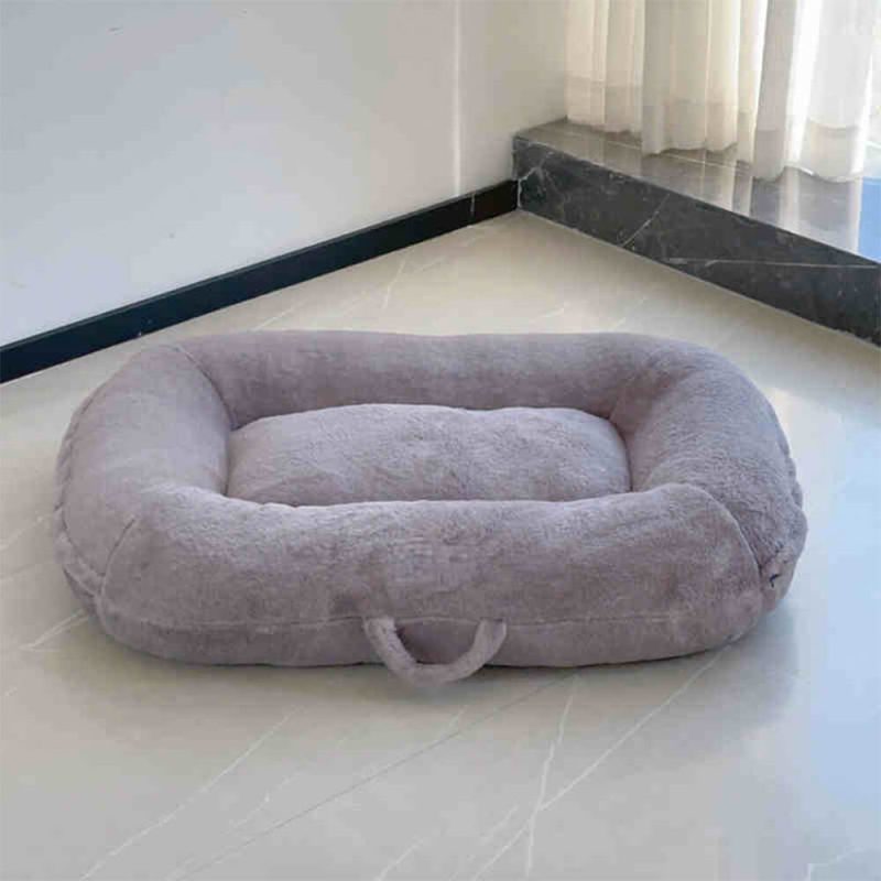 FunnyFuzzySkin FriendlyWarmFullySupportWashableLargeDog CatSleepingMatBed 12