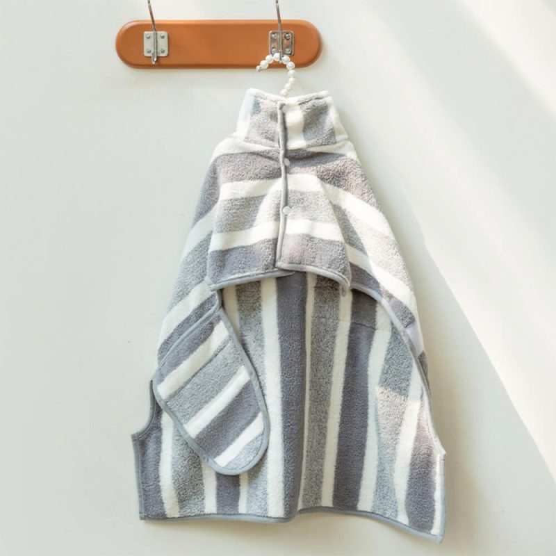 FunnyFuzzyStripedAbsorbentThickLargeSkin FriendlyMulti PurposeDogBathrobeTowel 12