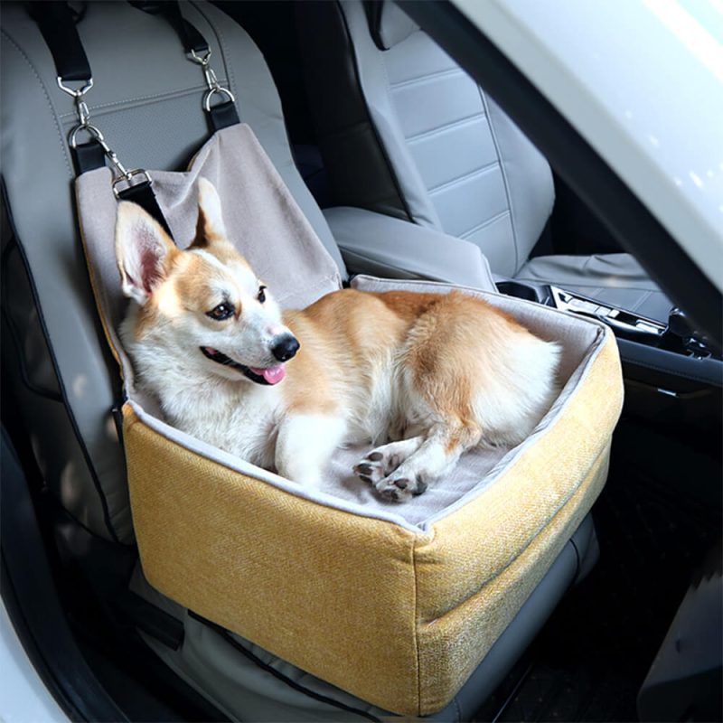 FunnyFuzzyTravelSafetySeatThickenedElevatedDogCarSeatBed 2