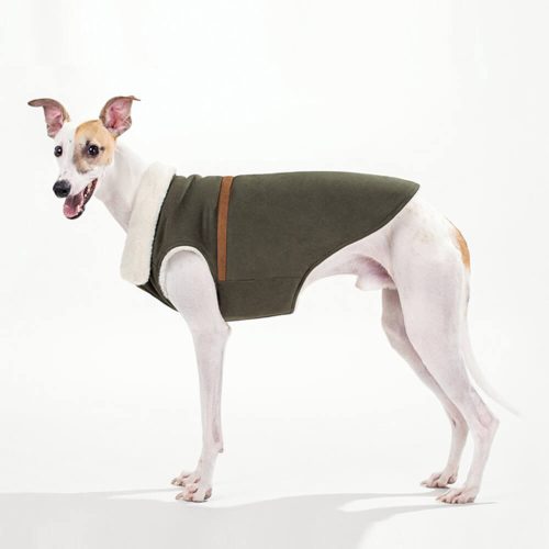 FunnyFuzzyVintageFauxSuedeJacketcoatLapelDogClothes 3