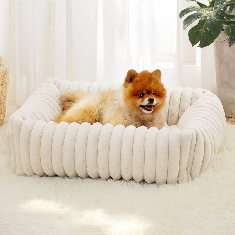 FunnyFuzzyWarmthCozyFour SidedOrthopedicSupportBolsteredDog CatBed 10