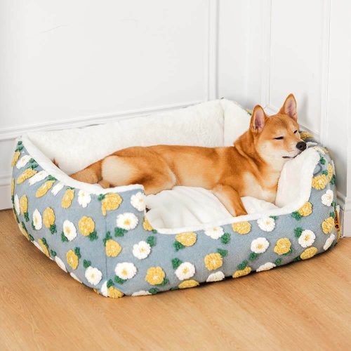 FunnyFuzzy 3Dfloralsquaredogbed2