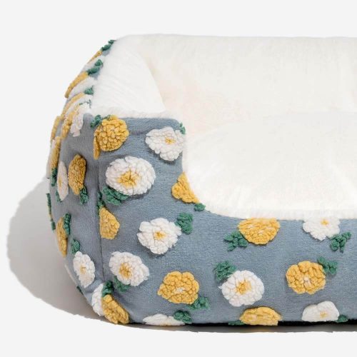 FunnyFuzzy 3Dfloralsquaredogbed4