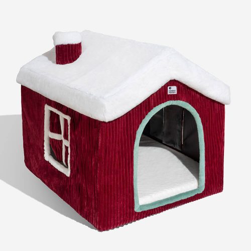 FunnyFuzzy ChristmasSnowHouseCozyWarmthLargeDogHouse5