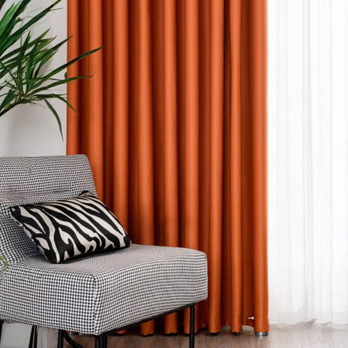 FunnyFuzzy Diamond Geometric Textured Thickened Soundproof High Blackout Curtains 1