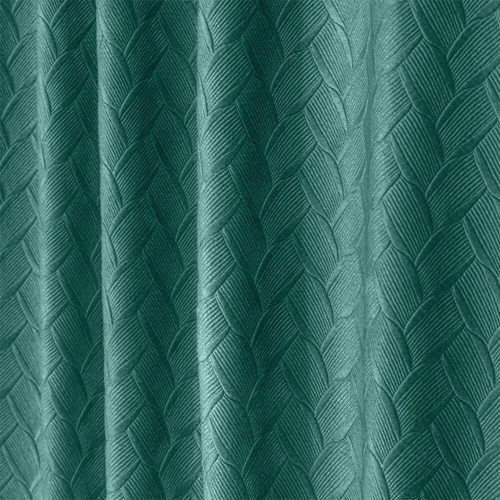 FunnyFuzzy Diamond Geometric Textured Thickened Soundproof High Blackout Curtains 3