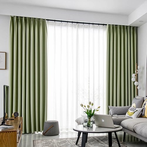 FunnyFuzzy Diamond Geometric Textured Thickened Soundproof High Blackout Curtains 9