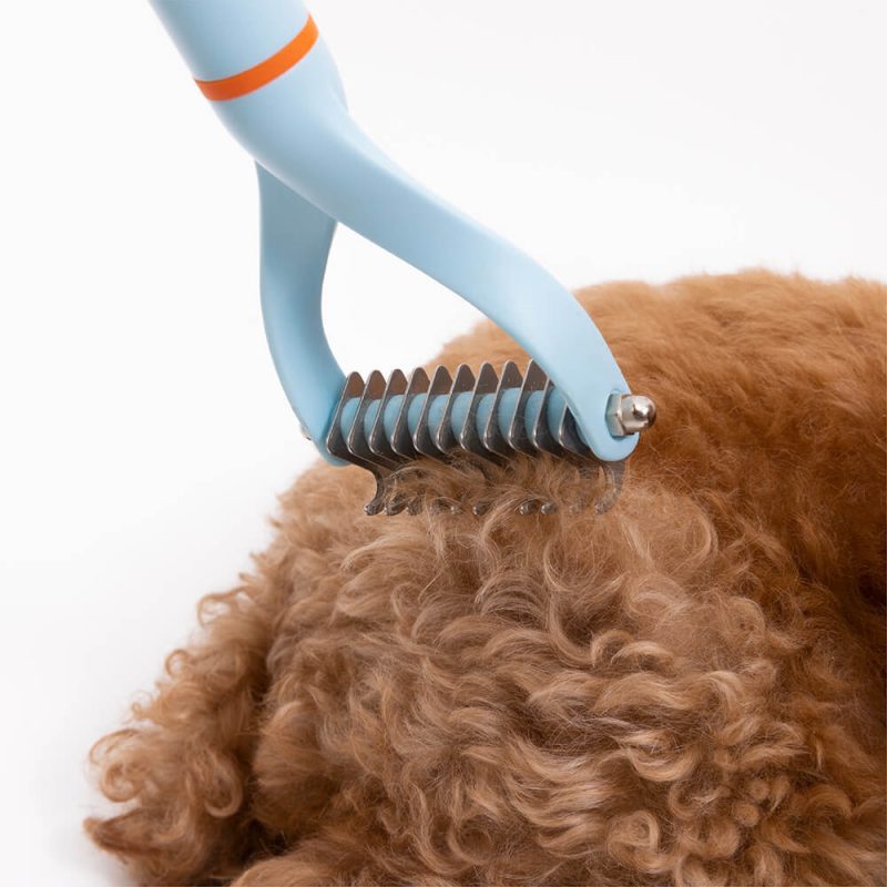 FunnyFuzzy DoublesidedBladesPetDemattingCombGroomer3