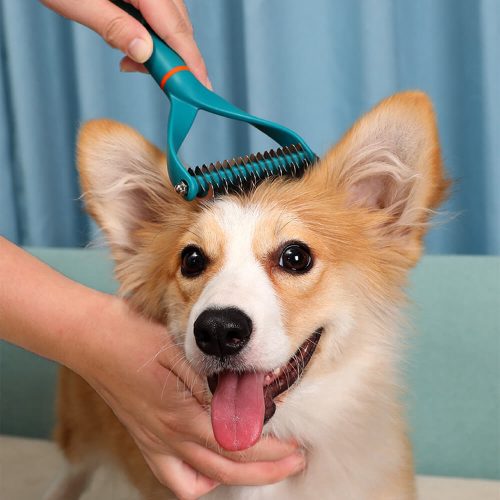 FunnyFuzzy DoublesidedBladesPetDemattingCombGroomer7