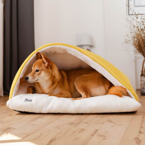 FunnyFuzzy ExtremelySoftFuzzyPuppySleepingBagDogBed2