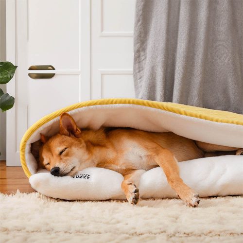 FunnyFuzzy ExtremelySoftFuzzyPuppySleepingBagDogBed9