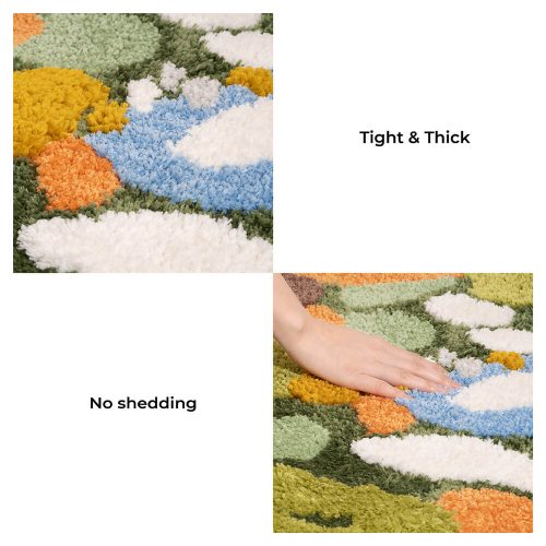 FunnyFuzzy IrregularNaturalPlushCarpetPetMatPetRug2