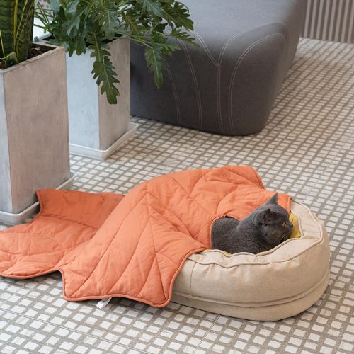 FunnyFuzzy LeafShapeDogBlanketWithDonutDogBed13 2078fed4 95ad 4782 a63b dcacb0b8000e