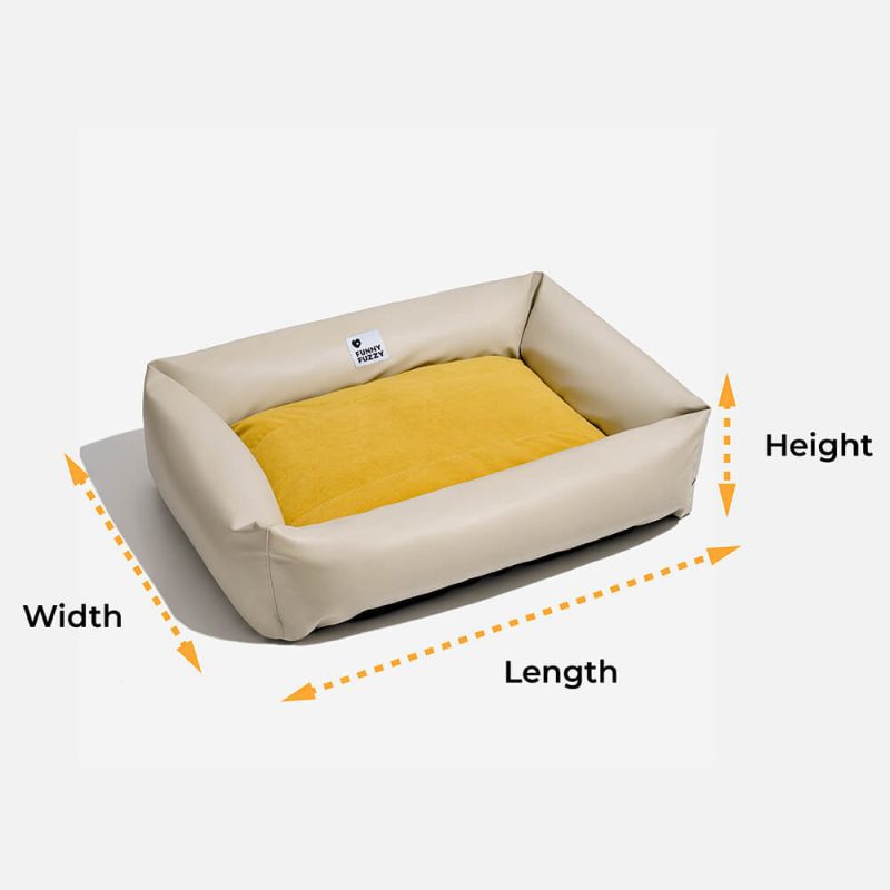 FunnyFuzzy LeathaireWaterproofCozyPetDogBed7