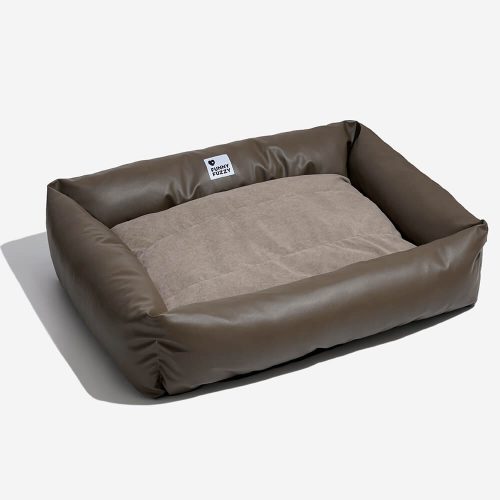 FunnyFuzzy LeathaireWaterproofCozyPetDogBed8