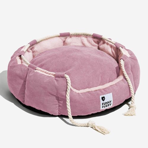 FunnyFuzzy PlayfulPullRopePetBedAdjustableChew ResistantDog CatBed13