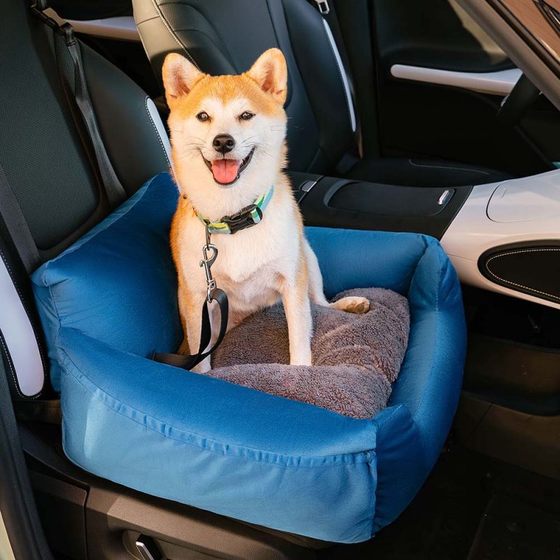 FunnyFuzzy RemovableSafetyPetTripBedDogCarSeatBed1