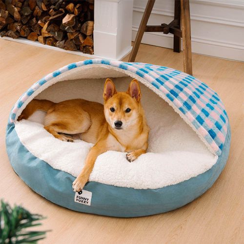 FunnyFuzzy RoundCanopyDreamDogBedPetNestBed11