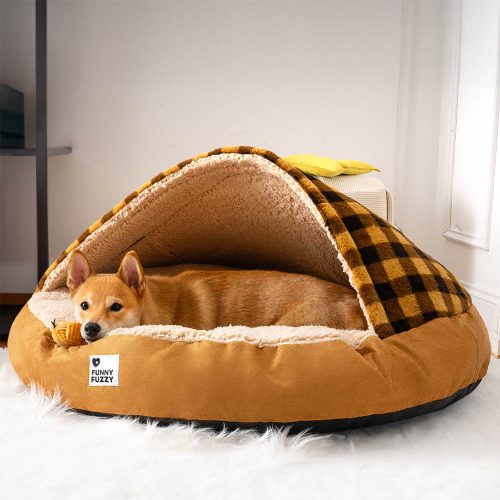 FunnyFuzzy RoundCanopyDreamDogBedPetNestBed13