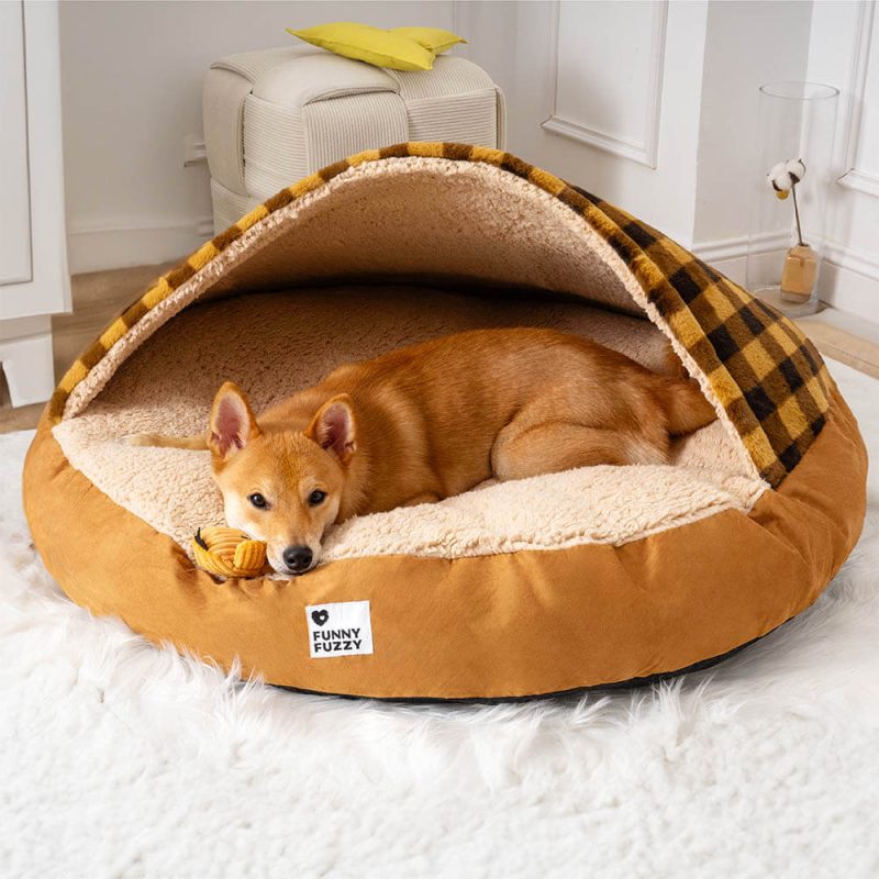 FunnyFuzzy RoundCanopyDreamDogBedPetNestBed15