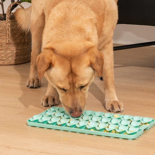 FunnyFuzzy SeedlingSiliconeSuctionCupDogToySniffingSlowFeederMat1