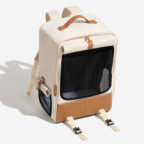 FunnyFuzzy SquareBreathableFoldablePortablePetCarrierCatBackpack11