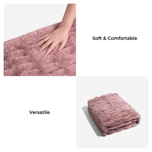 FunnyFuzzy SuperSoftFauxFurVelvetPetThrowBlanket3