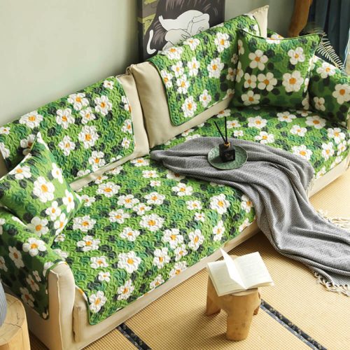 FunnyFuzzy SuperSoftFloralAnti scratchFurnitureProtectorCover4