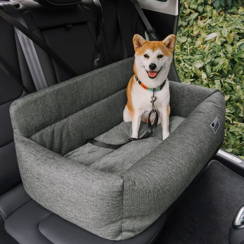 FunnyFuzzy TravelBolsterFullDurableWashableDogCarBackSeatBed1