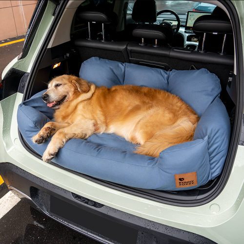 FunnyFuzzy TravelBolsterSafetyMediumLargeDogCarBackSeatBed16