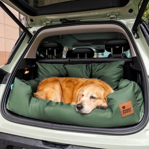 FunnyFuzzy TravelBolsterSafetyMediumLargeDogCarBackSeatBed17