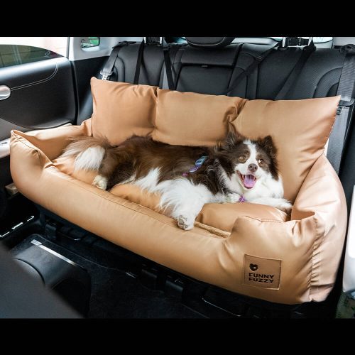 FunnyFuzzy TravelBolsterSafetyMediumLargeDogCarBackSeatBed18