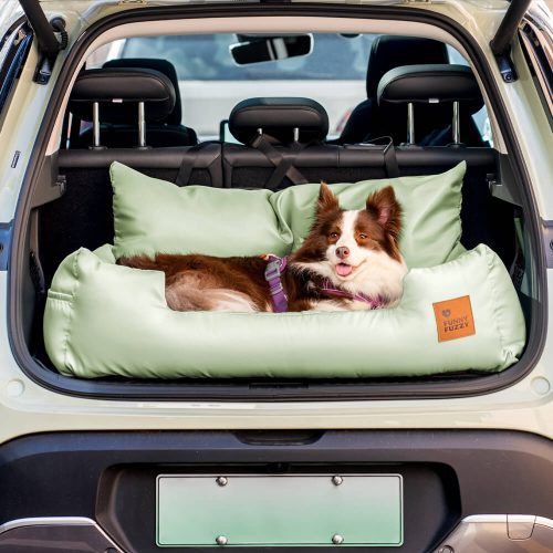 FunnyFuzzy TravelBolsterSafetyMediumLargeDogCarBackSeatBed8