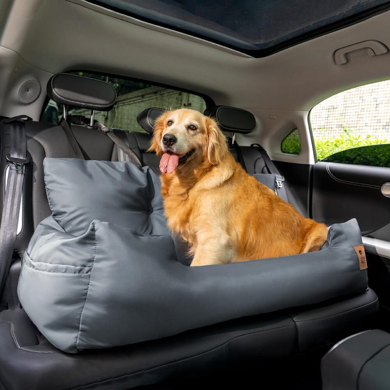 FunnyFuzzy TravelBolsterSafetyWaterproofMediumLargeDogCarBackSeatBed17