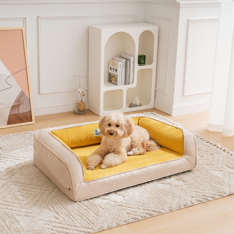 FunnyFuzzy UltimateLoungerFullSupportComfortableOrthopedicDogBed12