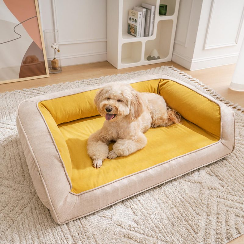 FunnyFuzzy UltimateLoungerFullSupportComfortableOrthopedicDogBed5