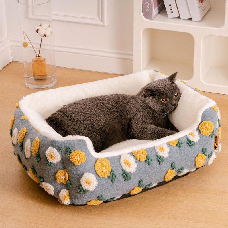 FunnyFuzzy UltraCozyHandmadeWoolenTuftingDog CatBed2