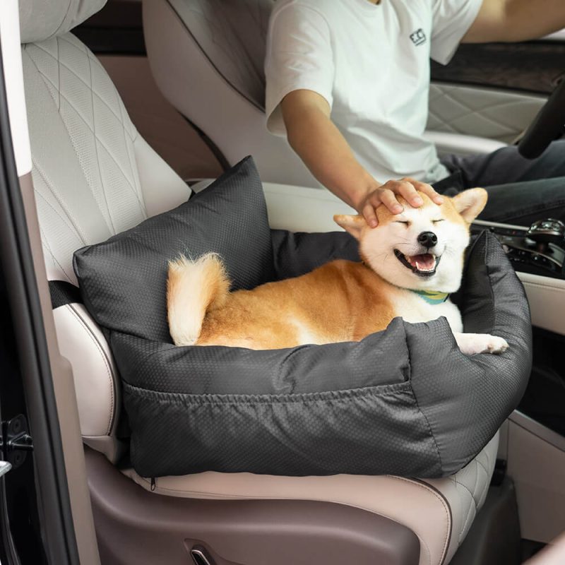 FunnyFuzzy WaterproofTravelBolsterDogCarSeatBed1