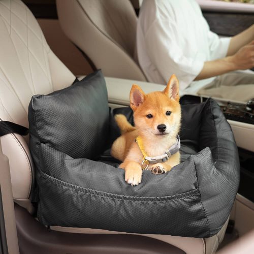 FunnyFuzzy WaterproofTravelBolsterDogCarSeatBed6