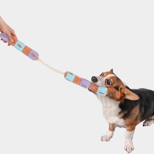 FunnyInteractivePuzzleTreatDispenserSqueakyDogToy 6