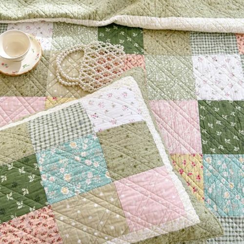 GardenChicLuxuryReversible3PieceQuilt ShamsSet 1