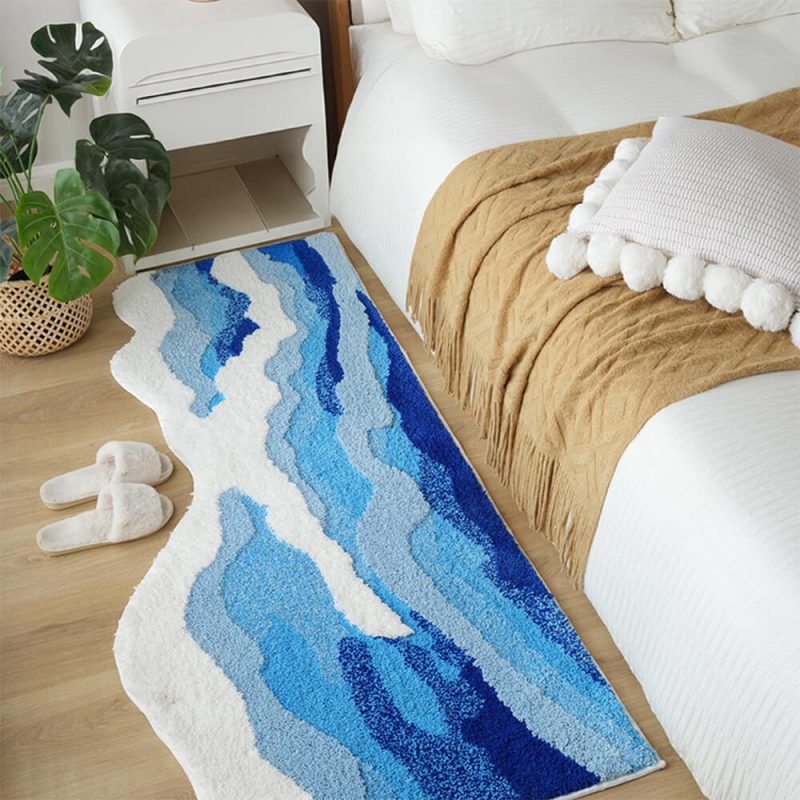 Hand Tufted 3D Wave Pattern Carpet Luxury Textured Area Rug 1 6