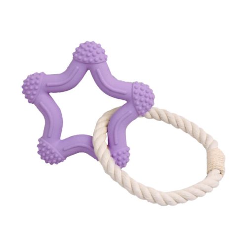 InteractiveTug of WarDogToyTeethCleaningRubberChewToy 14