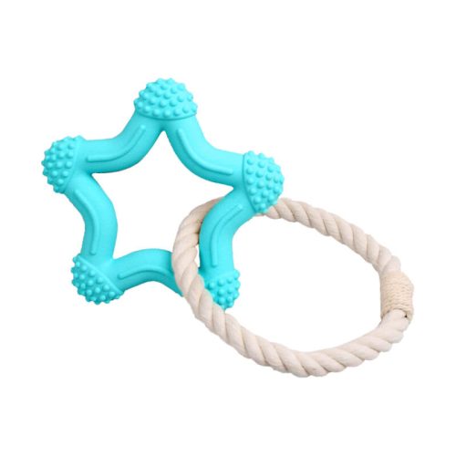 InteractiveTug of WarDogToyTeethCleaningRubberChewToy 2